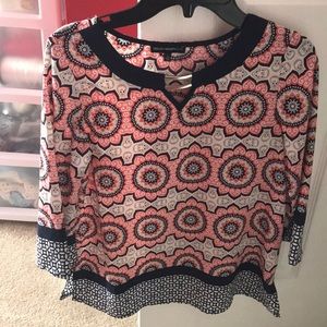 girls sequin hearts blouse size large